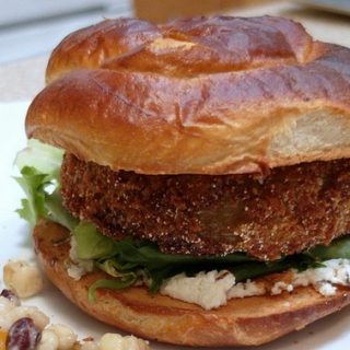 fried green tomato burgers