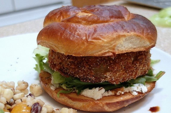 fried green tomato burgers