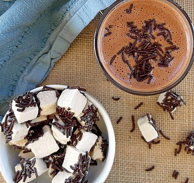 Hot Chocolate Custard with Coffee Marshmallows| Progressive Eats
