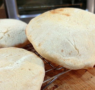 New Year’s Communion Bread: Champagne Yeast Pita