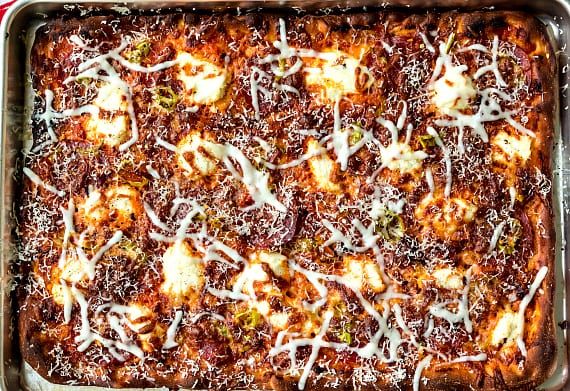 Sicilian Pizza with Vodka Sauce Recipe