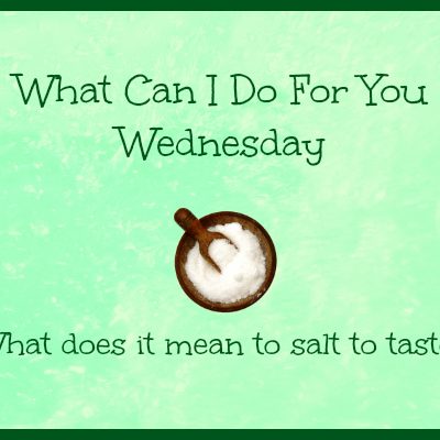 What Does It Mean To Salt To Taste?