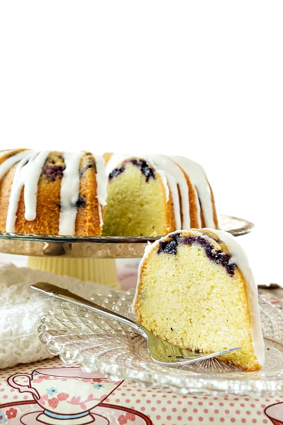 Blueberry lemongrass pound cake | pastrychefonline.com