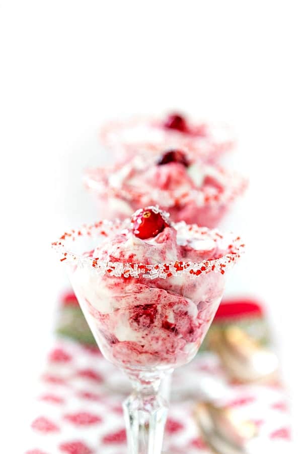 Cranberry Fool with Grand Marnier Whipped Cream