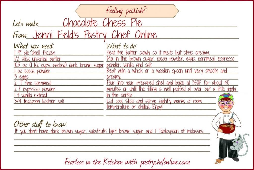 Printable recipe card for this pie.