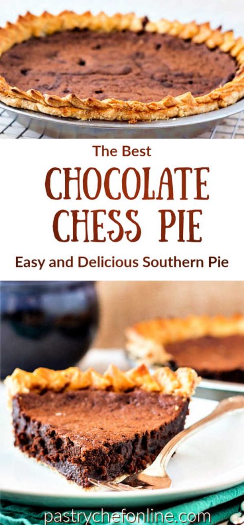 pin image for chocolate chess pie