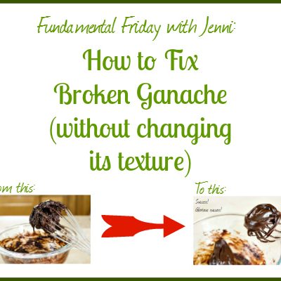 How to Fix Broken Ganache (without changing its texture)