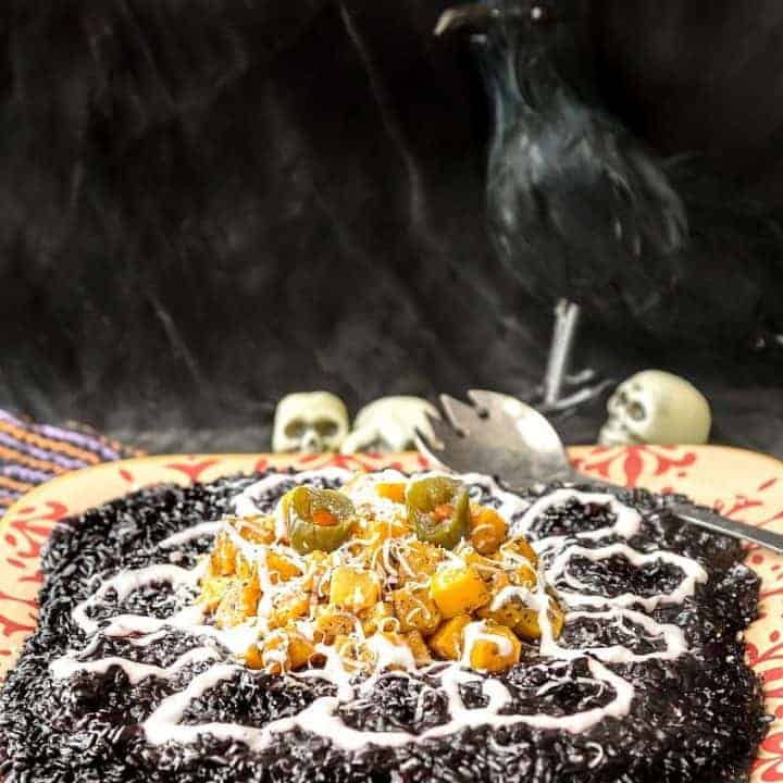 Black Rice Risotto with Roasted Butternut Squash