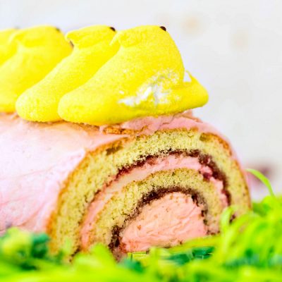 Peeps Jelly Roll | A Fun Easter Dessert Recipe