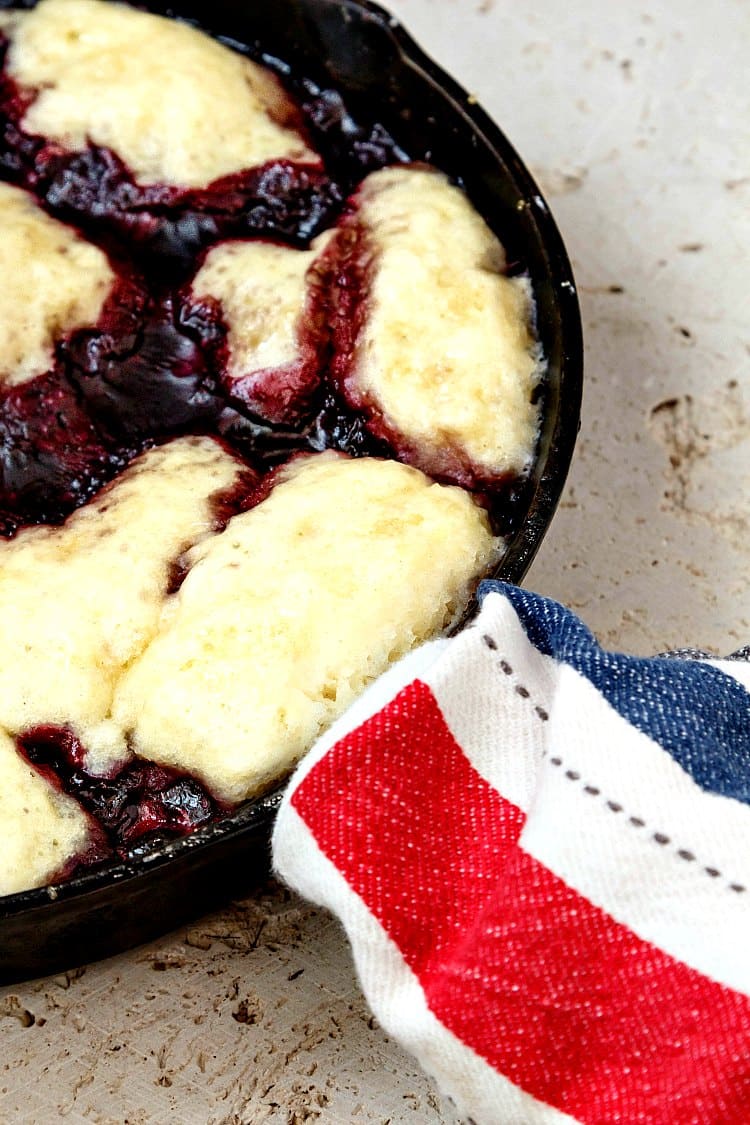 Cherry Blueberry Slump | No Need to Heat the Oven for Cobbler!