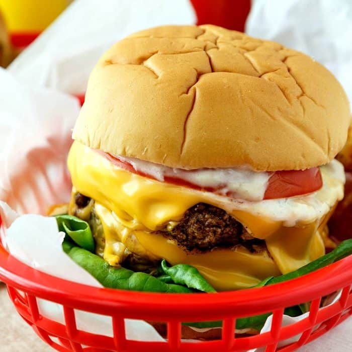 Copycat Double Polar Burger with Everything Eat Like Danny in Grease