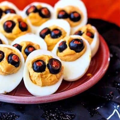 Devilish Halloween Deviled Eggs