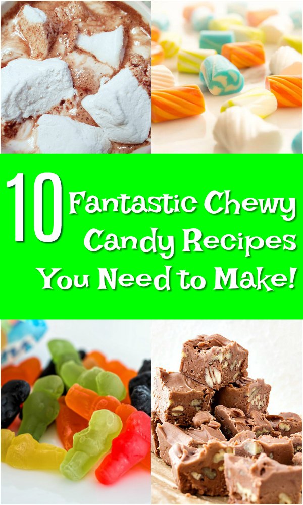 chewy candy recipes pin image
