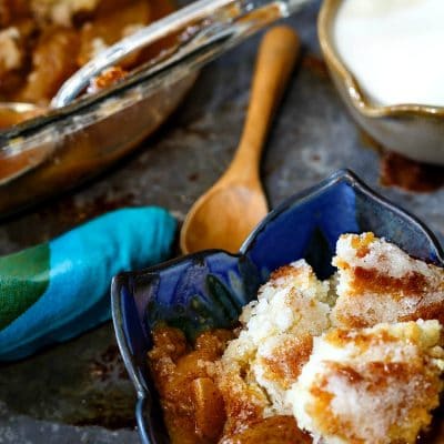 Lazy Peach Sonker | A Cobbler by Any Other Name