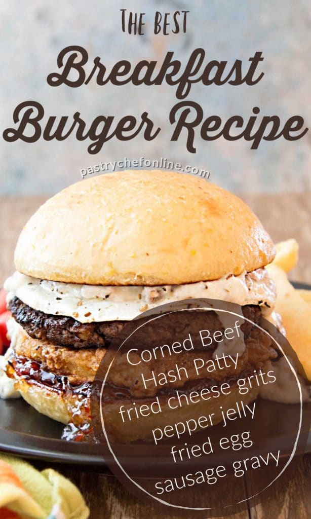 pin image for breakfast burger