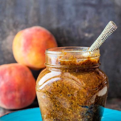 The Best Bacon Peach Jam | Sweet and Savory
