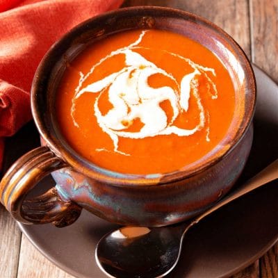 Spicy Tomato Soup with Cajun Flavors