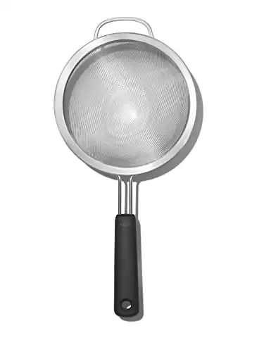 OXO Good Grips 8-Inch Double Rod Strainer, Black