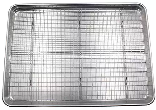 Checkered Chef Baking Sheet with Wire Rack Set 13" x 18"
