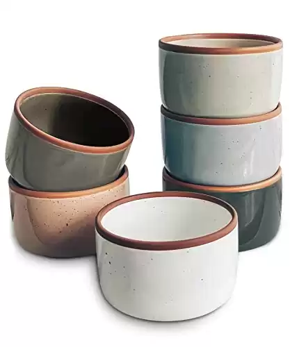 Mora Ceramic Ramekins - 8oz, Set of 6