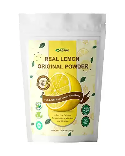 ORGFUN Freeze Dried Lemon Juice Powder, 7.06 Oz