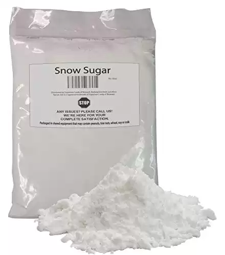 Naturejam NO MELT Sweet Snow Sugar (Powdered Dextrose) 1 Pound Bulk Bag