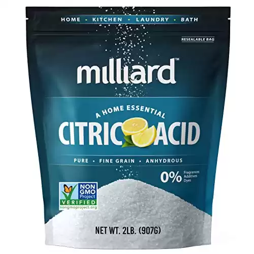 Milliard Citric Acid, 2 Pounds, Non-GMO