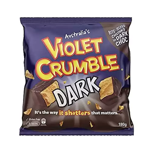 Violet Crumble Dark Chocolate Honeycomb Candy Chunks