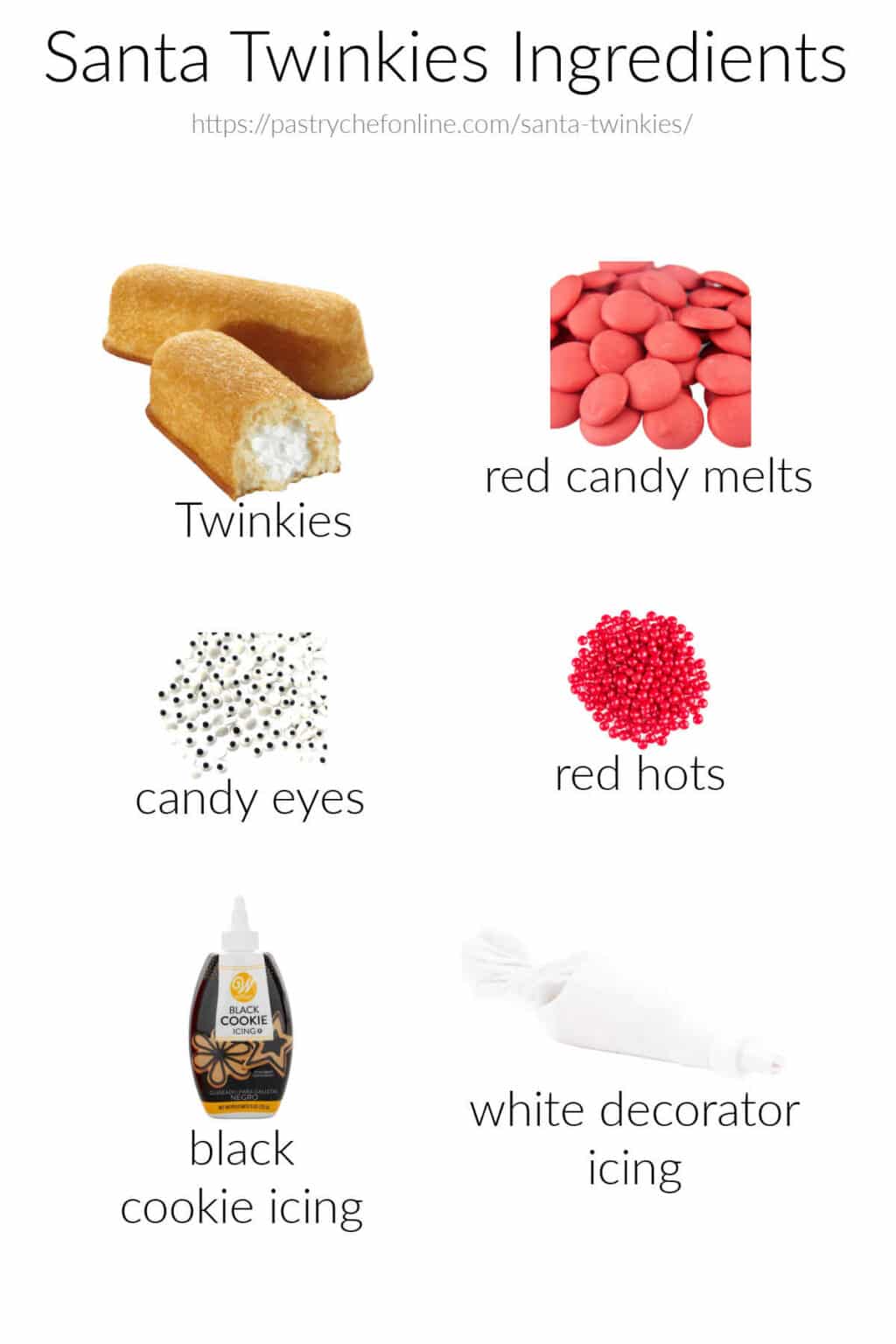 Santa Twinkies (Die Hard is a Christmas Movie) - Pastry Chef Online